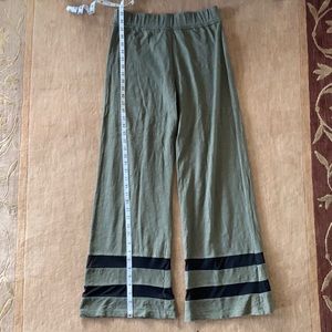 Lisa Todd cotton crop pants w mesh detail